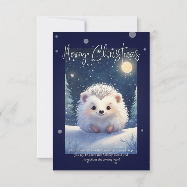 Merry Christmas | Hedgehog  (Anverso)