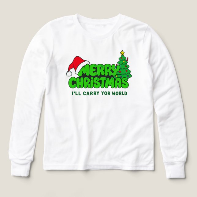 Merry Christmas Kids – Santa & Tree (Diseño frontal)