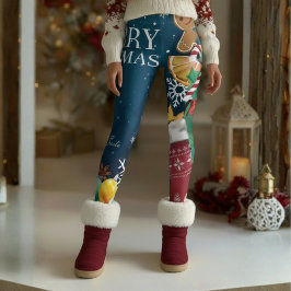 Merry Christmas Leggings – Festive Cheer from Top