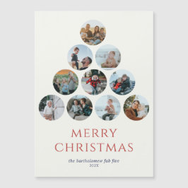 Merry Christmas Magnet 10 Fotos Red