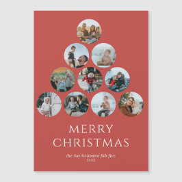 Merry Christmas Magnet 10 Fotos Red