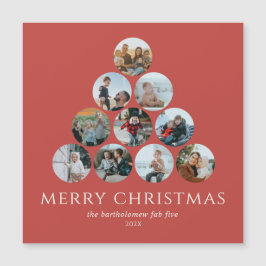 Merry Christmas Photos Refrigerator Magnet