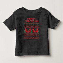 MERRY CHRISTMAS PIXEL ESTILO DE ARTE Camiseta
