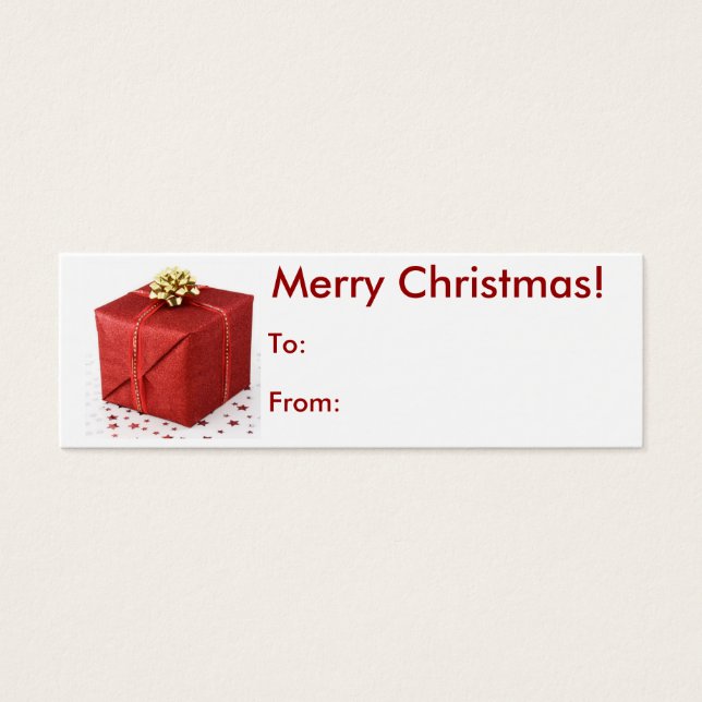 Merry Christmas Present Tag (Frente)