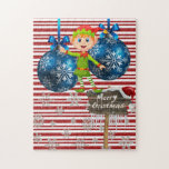 Merry Christmas Puzzle Elf<br><div class="desc">Navidades Rompecabezas para todos los pingüinos,  snowman,  santa claus sr. claus,  reno,  elfos,  hombre de pan de jengibre,  osos polares,  osos de peluche y mucho más!</div>