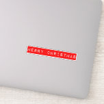 Merry Christmas Red Retro Tape Pegatina<br><div class="desc">Traiga un estilo retro único a sus tarjetas y paquetes este Navidad con nuestro Pegatina de Cintas Retro Rojo de Feliz Navidad. Elija su tamaño de pegatina preferido. Disponible como se muestra o en transparente brillante (color menos vibrante). Ahorre además del precio de venta de hoy con el envío gratuito...</div>