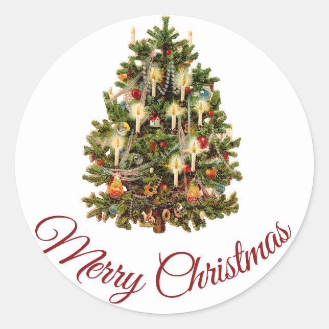 MERRY CHRISTMAS SELLO PARA SOBRES PEGATINA (Anverso)