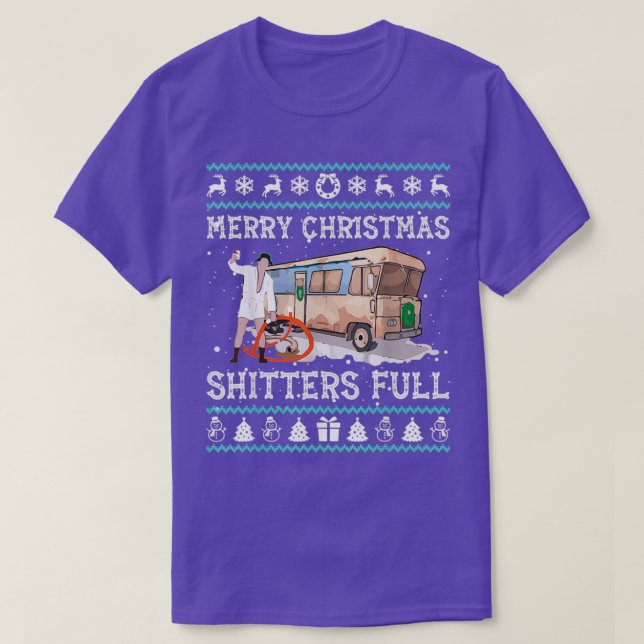 Merry Christmas Shitters Full Ugly Sweater  (Diseño del anverso)