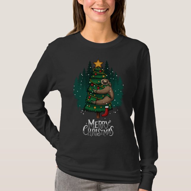 Merry Christmas Sloth | Camiseta festiva (Anverso)