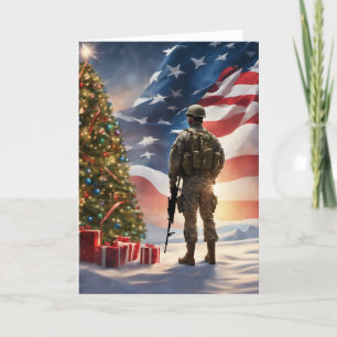 Merry Christmas Soldier - Tarjeta de felicitación