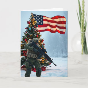 Merry Christmas Soldier - Tarjeta de felicitación 