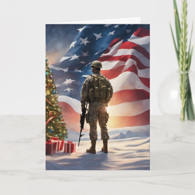 Merry Christmas Soldier - Tarjeta de felicitación  (Anverso)