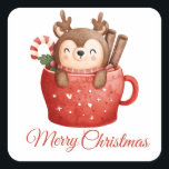 MERRY CHRISTMAS Square Pegatina<br><div class="desc">¡Acepta el espíritu festivo con nuestros Navidades Pegatina! Este encantador pegatina muestra la esencia de los Navidades con símbolos clásicos de temporada y colores vibrantes. Perfecto para decorar regalos, tarjetas, sobres o objetos personales, este pegatina cuadrado le agrega un toque festivo a sus creaciones de vacaciones. Difundir alegría y calidez...</div>
