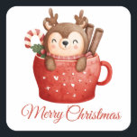 MERRY CHRISTMAS Square Pegatina<br><div class="desc">¡Acepta el espíritu festivo con nuestros Navidades Pegatina! Este encantador pegatina muestra la esencia de los Navidades con símbolos clásicos de temporada y colores vibrantes. Perfecto para decorar regalos, tarjetas, sobres o objetos personales, este pegatina cuadrado le agrega un toque festivo a sus creaciones de vacaciones. Difundir alegría y calidez...</div>