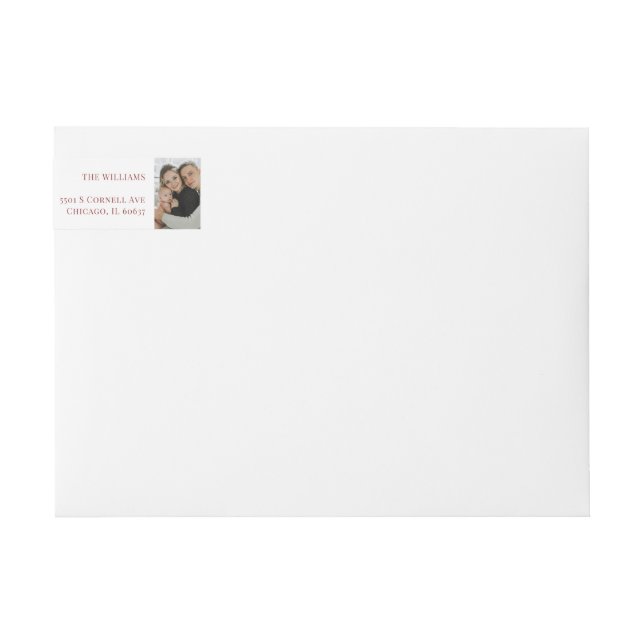 Merry Christmas Typography Foto de navidad botánic (Anverso)