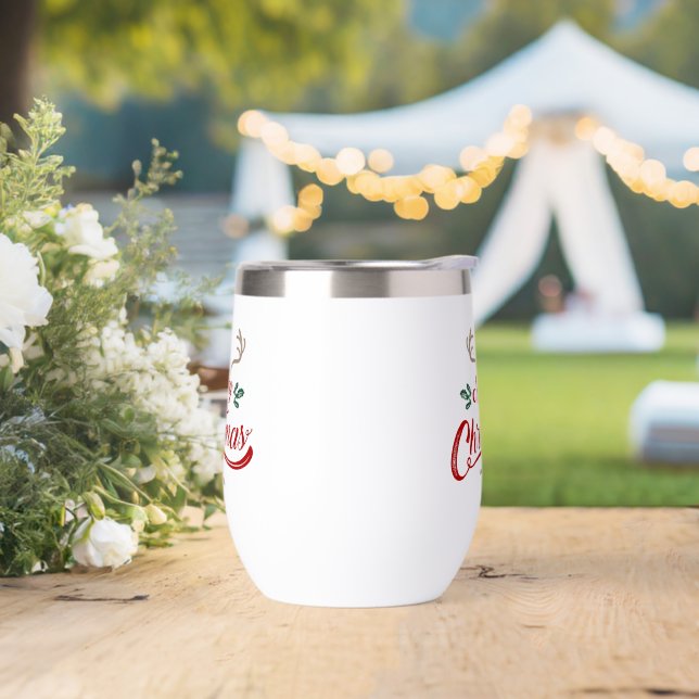 Merry Christmas Vintage Design | Rojo y Verde (Boda)