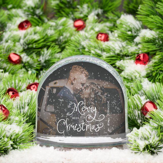 Merry Christmas Whimsical Script  Custom Photo  (Navidad)