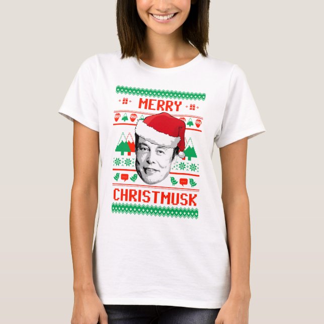 Merry Christmusk UGLY NAVIDADES SWEATER (Anverso)