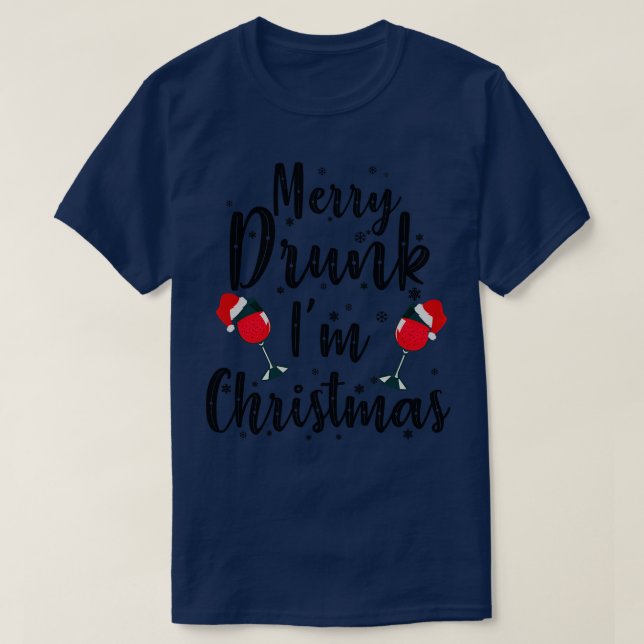 Merry Drunk Funny Navidades Sweater (Diseño del anverso)