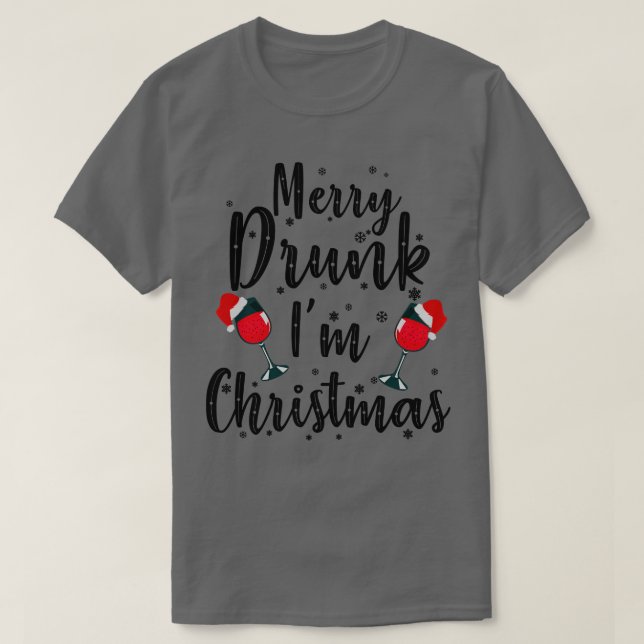 Merry Drunk Funny Navidades Sweater (Diseño del anverso)