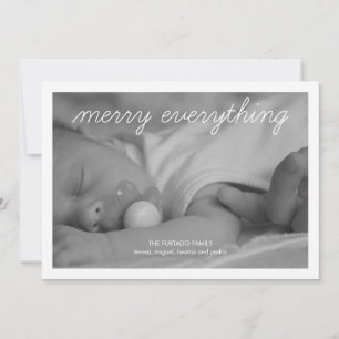 Merry Everything Baby Navidad Foto de la Plana de