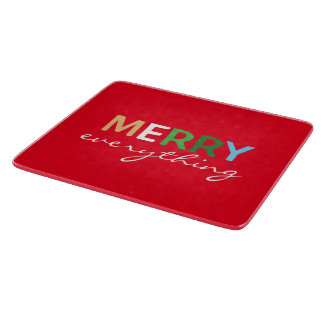 "Merry Everything" Navidades de la tabla de corte