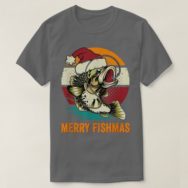 Merry Fishmas Ugly Sweater Fisher Rod C (Diseño del anverso)