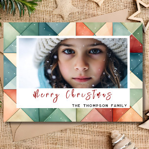 Merry Formas geométricas de Navidad foto personali