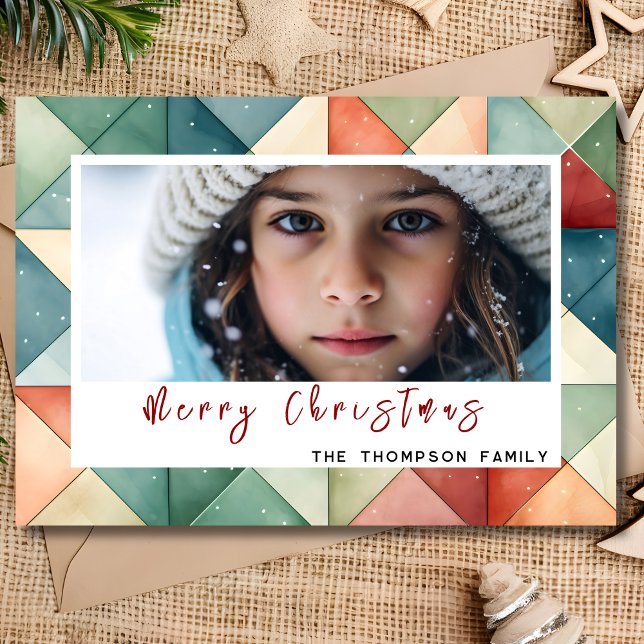 Merry Formas geométricas de Navidad foto personali (Subido por el creador)