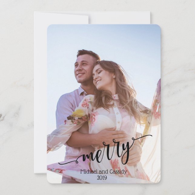 Merry - Foto de Navidades contemporáneos (Anverso)