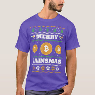 Merry Gainsmas Bitcoin Navidades feos suéter