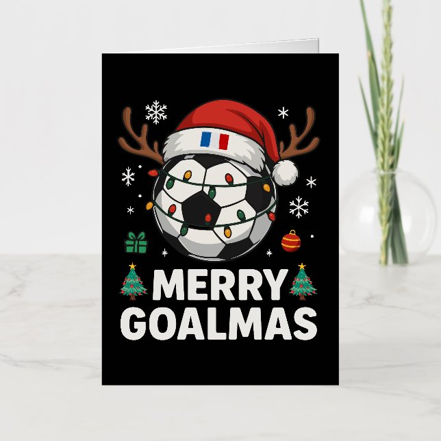 Merry Goalmas France - Funny Soccer Christmas (Anverso)