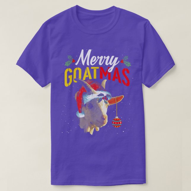 Merry Goatmas Navidades feos Sweater Goat Lover Fa (Diseño del anverso)