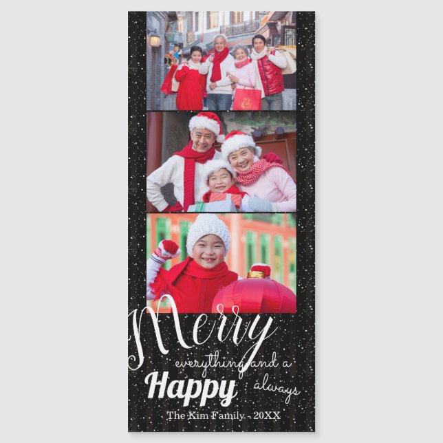 Merry Happy - Magnetic Photo (Anverso)