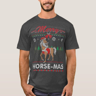 Merry HorseMas Caballos Navidades feos suéter