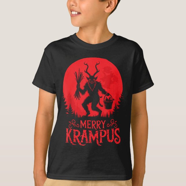 Merry Krampus Christmas Xmas Horror Ugly Sweater E (Anverso)