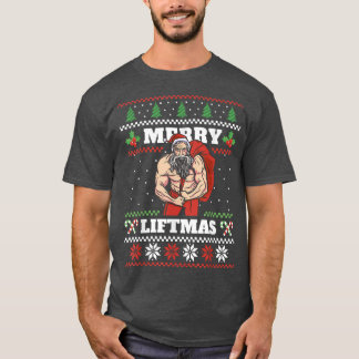 Merry Liftmas I Ugly Navidades Sweater Gym Entrena