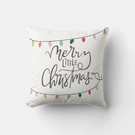 Merry Little Navidades Ilumina Cojín decorativo