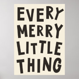 Merry Little Thing Niños Navidades Arte Imprimir