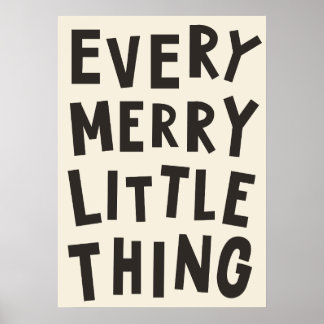 Merry Little Thing Niños Navidades Arte Imprimir