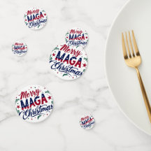 Merry Maga Navidades Table Confetti