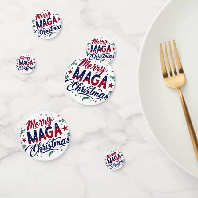 Merry Maga Navidades Table Confetti (Grupo)