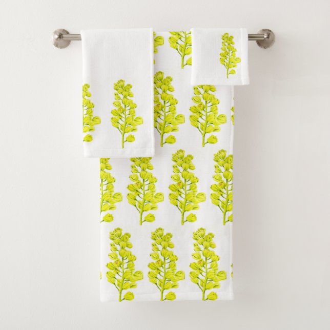 "Merry Maples" sobre un juego de toallas de baño ( (In situ)