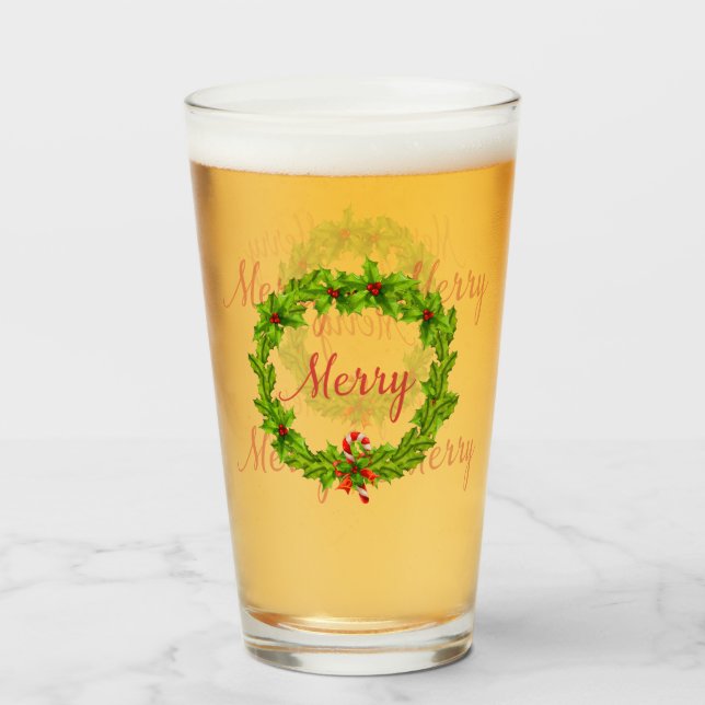 Merry Merry Holiday Wreath (Reverso (lleno))