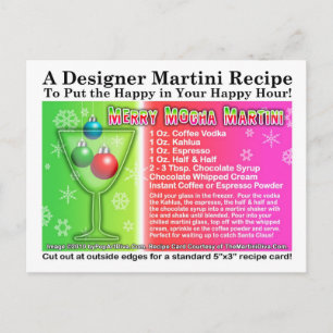 Merry Mocha Navidades Martini Postales Recetas