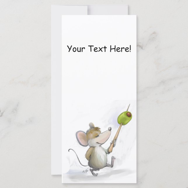 Merry Mouse Moe with Olive Bookmark (Anverso)