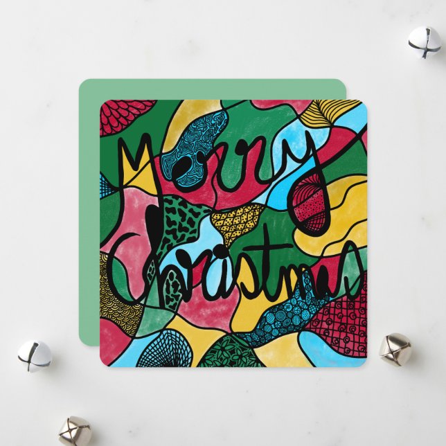 MERRY NAVIDAD NEUROGRÁFICA Y NEGRO (Anverso/Reverso In Situ)