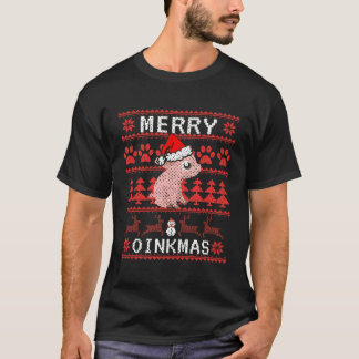Merry Oinkmas Feo Sweater Funny Pot Belly Cerdo Pa