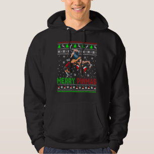 Merry Pinmas Navidades Sweater Santa Wrestling Gr