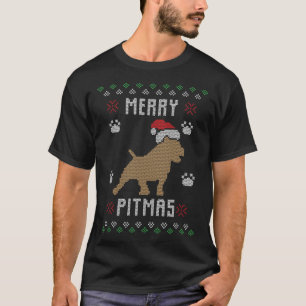 Merry Pitmas graciosos Navidades feos Sweater Pit
